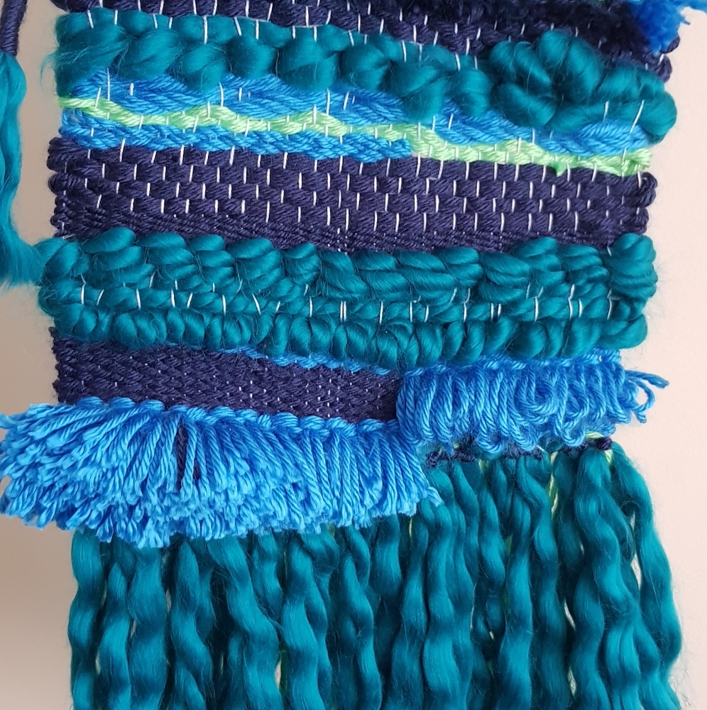 Woven wall hanging